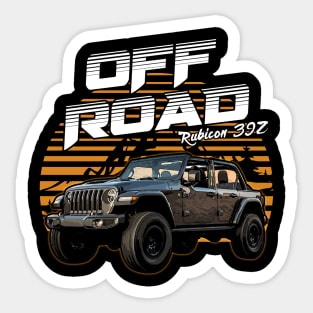 Jeep Wrangler Rubicon 392 jeep car offroad name Sticker